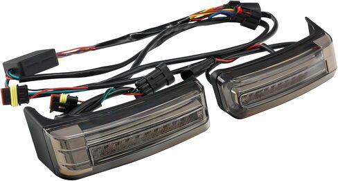 Green-L Trunk and Saddlebag LED Turn Signals Brake Light Flowing Taillight Fit for Harley Touring Road King Street Glide Electra Ultra Limited 2014-2024 (Style B) in Saudi Arabia