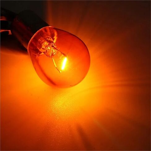10pcs/Set 1156 BAU15S PY21W Car Indicator Light Brake Reverse Lamp Parking Light Amber Yellow Halogen Lamp DC 12V LED Bulbs in Saudi Arabia