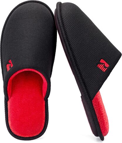RockDove Mens Two Tone Memory Foam Scuff Slippers Lightweight Breathable Non Slip Indoor Outdoor Gift Ready in Saudi Arabia