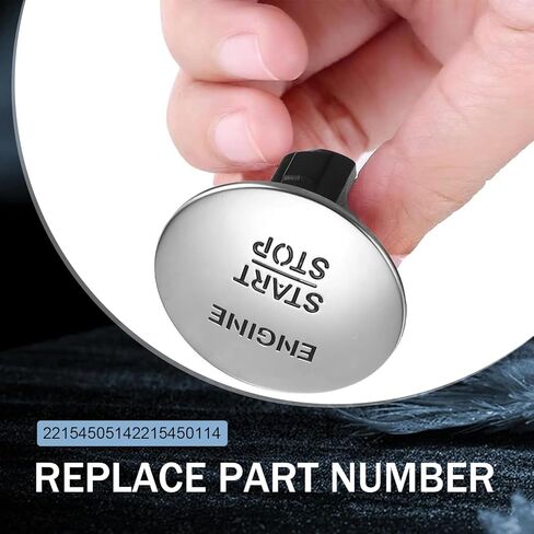Engine Start Stop Button Switch, OEM# A2215450514 A2215450714 2215450714 Automotive Pushbutton Switches Replacement for Benz All Series (Silver) in Saudi Arabia