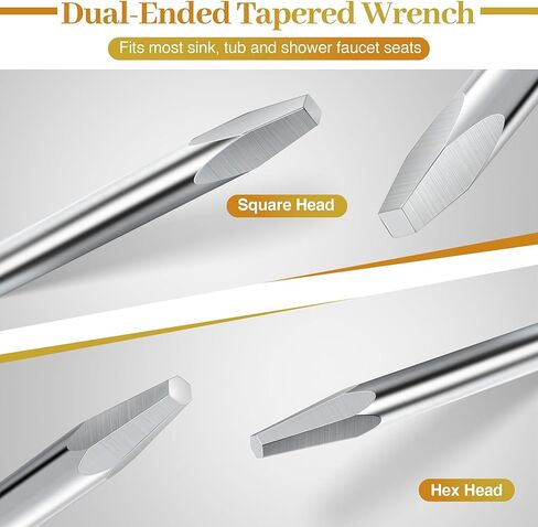 ساحب مقبض الصنبور، مع محول إزالة الأكمام المضغوطة 1/2 بوصة، مفتاح مقعد الصنبور متوافق مع دانكو 80439، لإزالة واستبدال المقبض، ومقاعد الضغط والصواميل in Kuwait