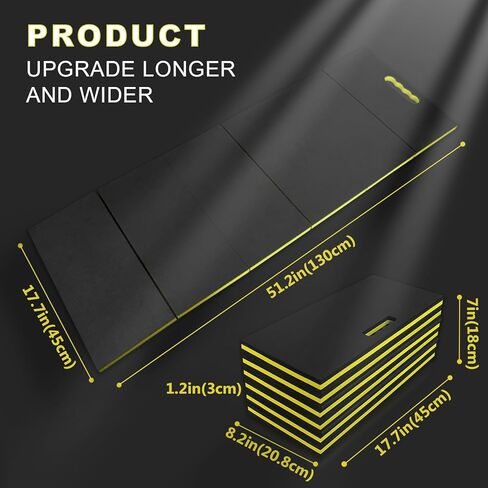بساط ميكانيكي مقاس 51.2 × 17.7 بوصة، وسادة ركوع لجراج EVA قابلة للطي للعمل تحت السيارة، بساط أدوات زاحف مغناطيسي بمقبض، سجادة أرضية مقاومة للماء للجراج، متجر ميكانيكي، مقعد العمل، صالة الألعاب الرياضية، التخييم in Kuwait