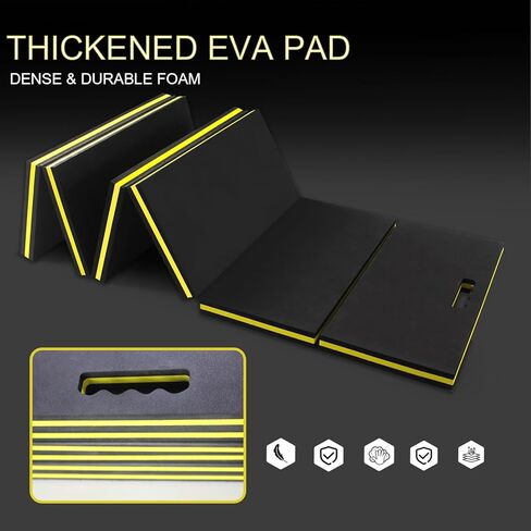 بساط ميكانيكي مقاس 51.2 × 17.7 بوصة، وسادة ركوع لجراج EVA قابلة للطي للعمل تحت السيارة، بساط أدوات زاحف مغناطيسي بمقبض، سجادة أرضية مقاومة للماء للجراج، متجر ميكانيكي، مقعد العمل، صالة الألعاب الرياضية، التخييم in Kuwait