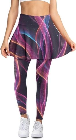 POLERO طماق اليوغا النسائية مع التنانير، تنانير التنس مع طماق رياضية متجنبة in Kuwait