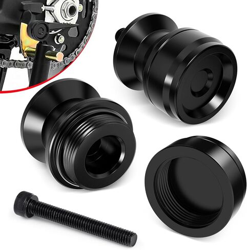 Benlari 8MM Swingarm Spools Sliders Stand Universal M8 Black Fit for CBR 600 F2 F3 F4 F4i CBR600RR CBR1000RR GSXR600 GSXR750 GSXR1000 GSXS750 SV650 ZX6R ZX10R Z650 Z900 Z1000 EX400 EX650 Daytona (8MM) in Saudi Arabia