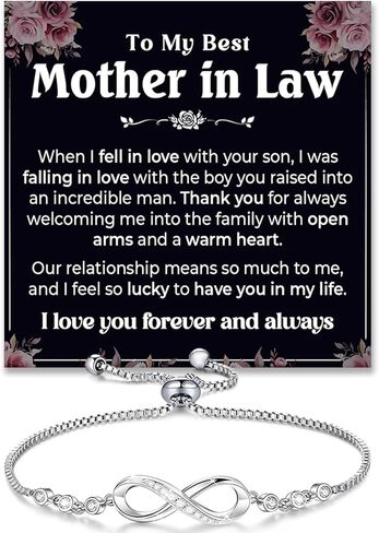 Mother In Law Wedding Gift From Bride, Mom Of The Groom Bracelet, Women’s Bracelet, Unique Mom Birthday Gift Ideas, Future Mother In Law Christmas Gifts in Saudi Arabia