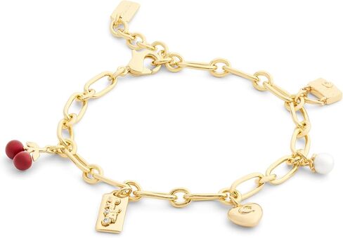 COACH Jewelry Women's Signature Cherry Charm Link Bracelet in Saudi Arabia