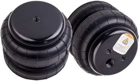 أكياس تعليق ركوب الهواء زوج 2X 2500lb 1/2 بوصة Npt منفذ واحد متوافق مع F150 in Kuwait