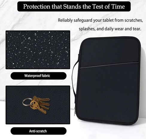 حقيبة تابلت للنساء، حافظة مبطنة لجهاز iPad Pro 12.9 M2/M1/2018-2020، Surface Pro 9/8/X، 12.4 بوصة Galaxy Tab S9+/S8+ (PU-Pink12.9) in Kuwait