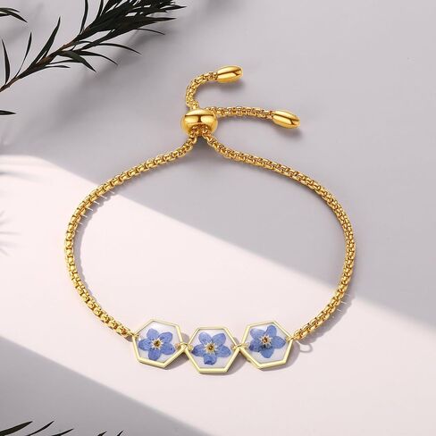 Forget-Me-Not Friendship Bracelets | Friendship Jewelry Gifts for Women Bestie | Galentines Valentines Birthday Mothers Day Christmas Graduation Gift in Saudi Arabia