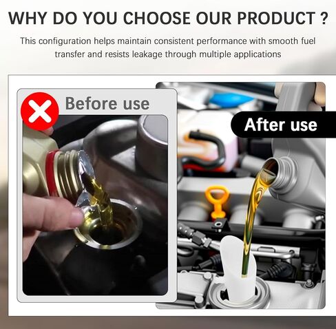 Compact Fuel Funnels for Automotive Use,Original Style Gas Funnel for Cars OEM#55406,68158775AC,Capless Gas Tank Funnel Compatible with Ford/Lincoln/Jeep as Car Stuff in Saudi Arabia