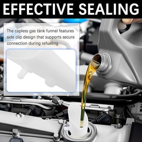 Compact Fuel Funnels for Automotive Use,Original Style Gas Funnel for Cars OEM#55406,68158775AC,Capless Gas Tank Funnel Compatible with Ford/Lincoln/Jeep as Car Stuff in Saudi Arabia