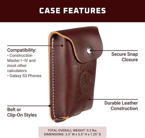 حافظة آلة حاسبة من الجلد بمشبك من Occidental - مقهى - صنع في الولايات المتحدة الأمريكية in Kuwait