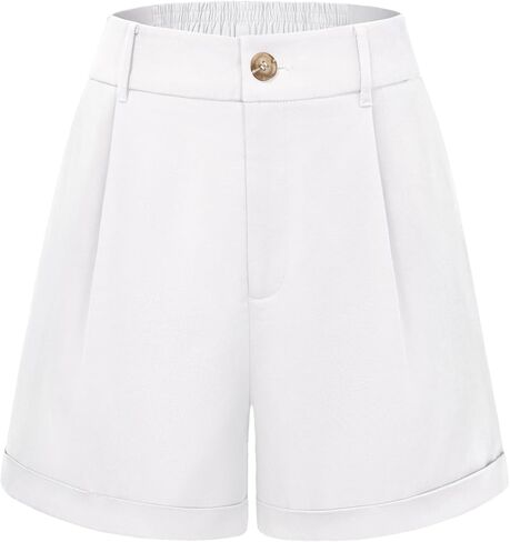 Belle Poque Women Dressy Shorts High Waisted Wide Leg Shorts with Pockets in Saudi Arabia