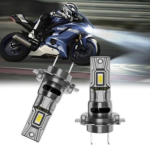 متوافق مع Honda CBR600F4i (2001-2006) CBR600RR(2003-2022)، توصيل وتشغيل الضوء الأبيض عالي السطوع 6000K، مصابيح الضباب H7، مصابيح إضاءة إشارة الانعطاف (عبوة من 2) in Kuwait