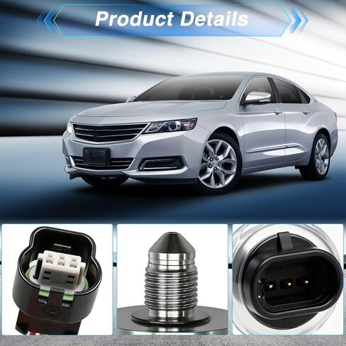 FUSCH Fuel Pressure Sensor Fuel Rail Pressure Regulator Compatible with Chevy Camaro Colorado Equinox Impala Orlando/GMC Canyon Terrain/Buick LaCrosse/Cadillac ATS 2011-2017 Replace#: 12635273 5PP11-4 in Saudi Arabia