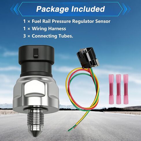 FUSCH Fuel Pressure Sensor Fuel Rail Pressure Regulator Compatible with Chevy Camaro Colorado Equinox Impala Orlando/GMC Canyon Terrain/Buick LaCrosse/Cadillac ATS 2011-2017 Replace#: 12635273 5PP11-4 in Saudi Arabia