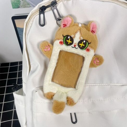 Card Holder, Cute Plush Postcard Sleeve with Photocard Holder, ID Credit Case, Card Bag Film Card Display Pendant for Boys and Girls in Saudi Arabia