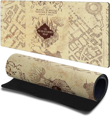 Head Case Designs Officially Licensed Harry Potter The Marauder's Map Graphics 23.62 x 11.81 x 0.12 inches (600 x 300 mm) - L Gaming Office Desk PC Keyboard Mouse Mat Pad in Saudi Arabia