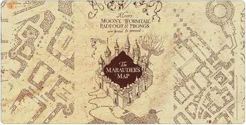 Head Case Designs Officially Licensed Harry Potter The Marauder's Map Graphics 23.62 x 11.81 x 0.12 inches (600 x 300 mm) - L Gaming Office Desk PC Keyboard Mouse Mat Pad in Saudi Arabia