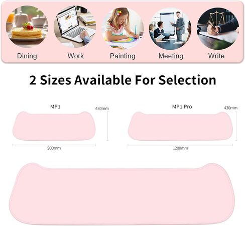 واقي وسادة مكتب على شكل قطة من SayRose، لوحة ماوس كبيرة للمكتب، بساط مكتب من جلد البولي يوريثان مع حواف مخيطة، بساط مكتب غير قابل للانزلاق للوحة المفاتيح والماوس، للمكتب المدرسي والمنزل (35.43 بوصة × 16.93 بوصة) in Kuwait