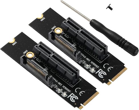 ام زد هو بطاقة محول PCI-E 4X الى M.2 NGFF بطاقة نقل M.2 مفتاح M 4X إشارة M2 بطاقة ذاكرة مستديمة مع ضوء (عبوتان) in Kuwait