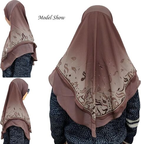 Ready To Wear Instant Hijab For Women Chiffon Hijabs Islamic Abaya Turban Muslim Slip-On Khimar Floral Hijab Scarf in Saudi Arabia