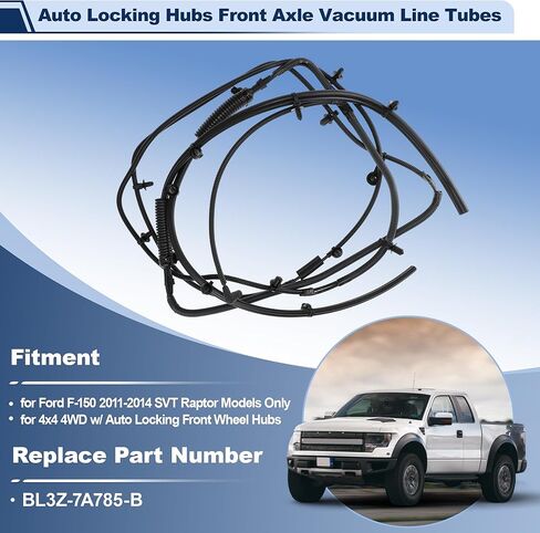 No.BL3Z-7A785-B فراغ أنبوب السيارات قفل المحور الأمامي المحور لفورد F-150 2011-2014 SVT Raptor نماذج 4x4 4wd IWE فراغ خطوط 2011 2012 2013 2014 in Kuwait