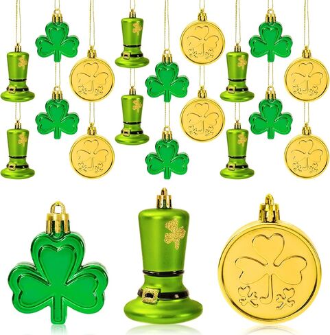 Whaline 30Pcs Halloween Hanging Tree Ornaments White Ghost Gold Pumpkin Lantern Black Witch Hat Plastic Halloween Decorations for Home Party Garden Yard Lawn Decor in Saudi Arabia