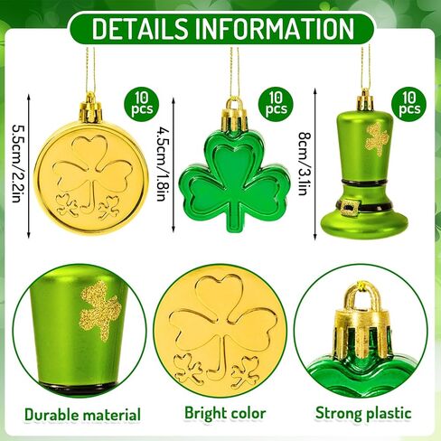 Whaline 30Pcs Halloween Hanging Tree Ornaments White Ghost Gold Pumpkin Lantern Black Witch Hat Plastic Halloween Decorations for Home Party Garden Yard Lawn Decor in Saudi Arabia