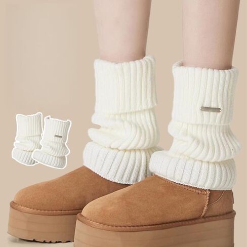 Ruffle Trim Leg Warmers–Dual-Purpose for Dance & Cold Weather, Wearable Underwear for Daily, Party & Performance in Saudi Arabia