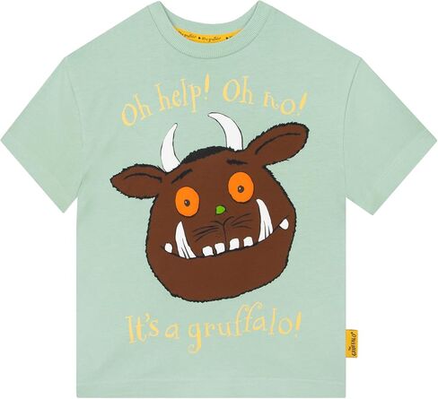 قميص Gruffalo للأولاد، تي شيرت للأطفال بطباعة خلفية، قمصان قطنية قصيرة الأكمام للأولاد in Kuwait