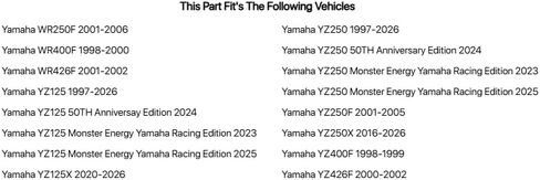 دواسة فرامل ألومنيوم TUSK طرف أزرق لـ Yamaha YZ125 إصدار الذكرى السبعين 2026 in Kuwait