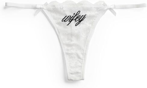 xo, Fetti Wifey Lace Thong | Bachelorette Party, Bride to Be, Bridal Shower Gift, Lingerie, Engagement, Wedding Underwear in Saudi Arabia