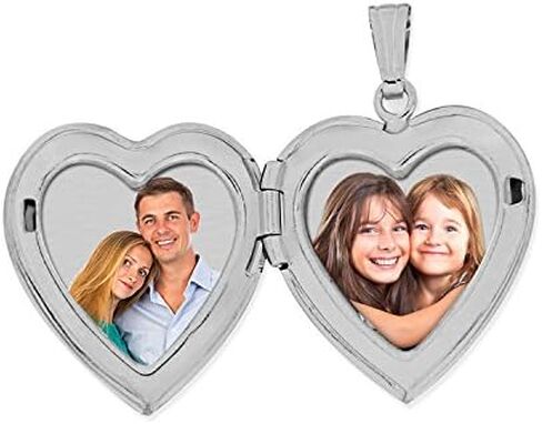 PicturesOnGold.com Silver Army Heart Locket 3/4 Inch X 3/4 Inch in Saudi Arabia