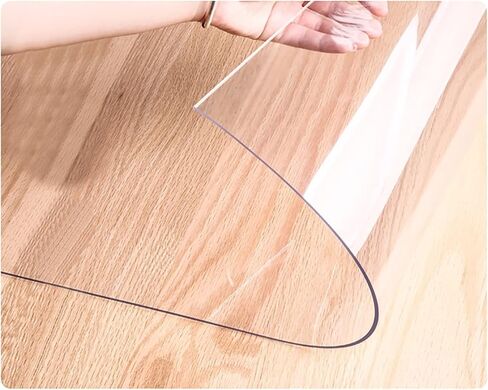Heavy Duty Floor Runner/Protector for Hardwood Floors – Clear Vinyl Plastic Rug Cover, Kids/Pet Transparent Mat 32-152 inch(60cmX160cm/24 X64) in Saudi Arabia