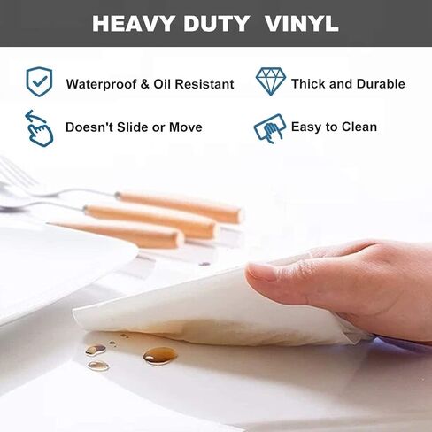 Heavy Duty Floor Runner/Protector for Hardwood Floors – Clear Vinyl Plastic Rug Cover, Kids/Pet Transparent Mat 32-152 inch(60cmX160cm/24 X64) in Saudi Arabia
