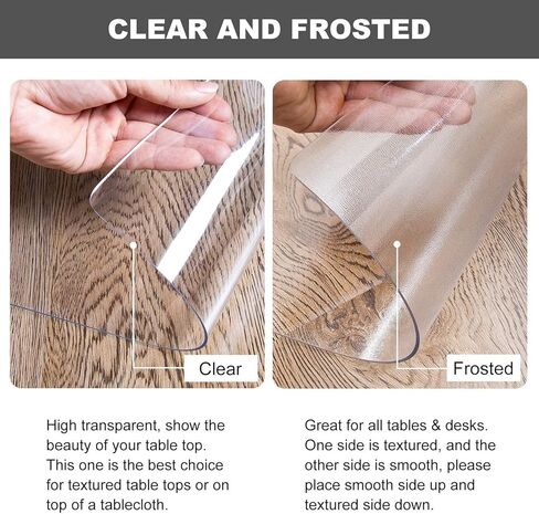 Heavy Duty Floor Runner/Protector for Hardwood Floors – Clear Vinyl Plastic Rug Cover, Kids/Pet Transparent Mat 32-152 inch(60cmX160cm/24 X64) in Saudi Arabia