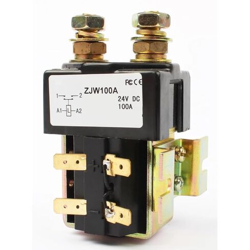 ZJW DC Contactor Power Relay، 24V 100A، SPST 1NO نموذج الاتصال، لشاحنات الرافعة الشوكية للسيارات الكهربائية (ZJW200A 24V) in Kuwait