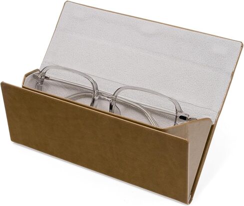 Slim Foldable Case - Premium Vegan Leather Triangle Holder for Reading Glasses & Optical Frames in Saudi Arabia