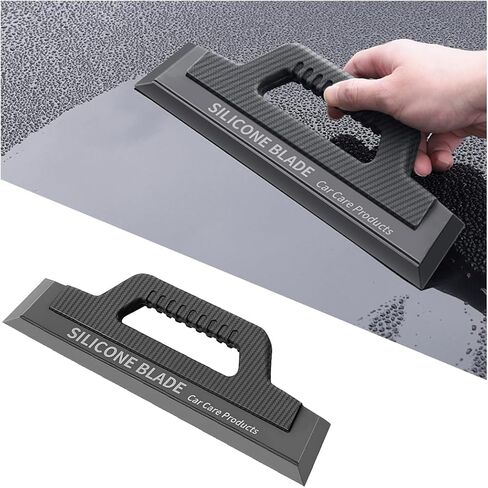 Car Window Squeegee, 11.81inches One Piece Flexible Handheld Silicone Vehicle Window Blade for Cleaning Water, Automotive Glass Water Wiper Scraper, Universal for Truck SUV Sedan in Saudi Arabia