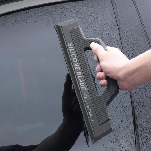 Car Window Squeegee, 11.81inches One Piece Flexible Handheld Silicone Vehicle Window Blade for Cleaning Water, Automotive Glass Water Wiper Scraper, Universal for Truck SUV Sedan in Saudi Arabia