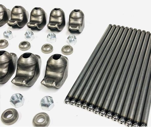 Self Aligning Rocker Arms & Pushrod Set compatible with 1968-95 Chevy Small Block 350 305 265 in Saudi Arabia