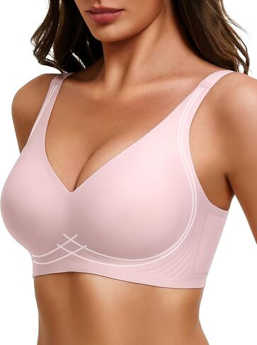 Avidlove Jelly Bras for Women No Underwire Seamless Push Up Bralettes Deep V Comfort Bra Full Coverage T Shirt Everyday Bras in Saudi Arabia