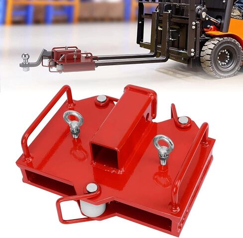 YITAMOTOR 2'' Forklift Trailer Hitch Receiver for Dual Pallet Forks, 6500lbs Towing Capacity Forklift Tow Hitch Attachment Adapter for 2'' Class III & IV Inserts in Saudi Arabia