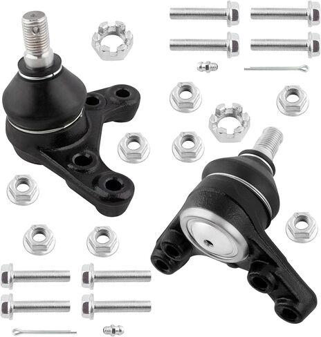 6 قطعة وصلة كروية أمامية علوية وصلة كروية سفلية مثبت أمامي وصلات طرفية لقضيب Toyota Tacoma 1998-2000، لتويوتا تاكوما 2001-2004 تناسب نماذج 5-LUG K90256 K90257 K90260 K90261 K80596 in Saudi Arabia