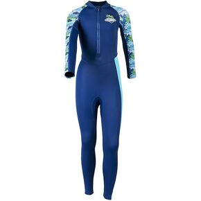 ملابس سباحة للأولاد بأكمام طويلة من قطعة واحدة، سحاب أمامي بعامل حماية من الأشعة فوق البنفسجية 50+، بدلات استحمام (الولايات المتحدة، ألفا، XX-Large، كحلي) in Kuwait