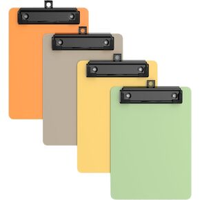 4 Pack Black Small Clipboard, 5 x 7 Mini Size for Classroom, Students, Teacher, Nurse,Clip Board with Low Profile Clip, Office & School Supplies in Kuwait