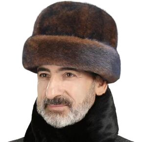 XGOPTS للجنسين الشتاء فو الفراء الصياد قبعة الطقس البارد الروسية القوزاق Ushanka جندي قبعة في الهواء الطلق الدافئة فروي الصيد القبعات in Kuwait