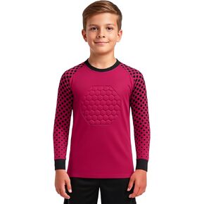 INTENZ Kids Padded Goalie Shirt, Youth Goalkeeper Jersey, Long Sleeve Soccer Football Training Uniform in Saudi Arabia